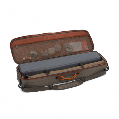 Fishpond Dakota Carry-On Rod & Reel Case Granite Opened