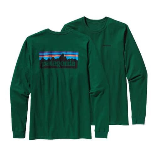 Patagonia Men's Long-Sleeved P6 Logo Cotton T-Shirt