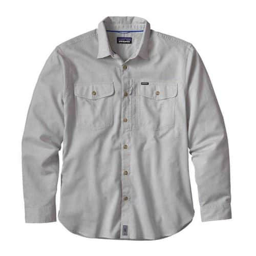 Patagonia Men's Long-Sleeved Cayo Largo Shirt Mirror Flat: Drifter Grey