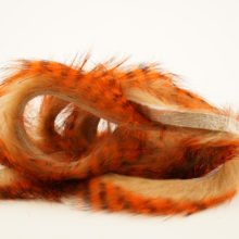 Tiger Barred Magnum Rabbit Strips - Black Barred Orange Over Tan