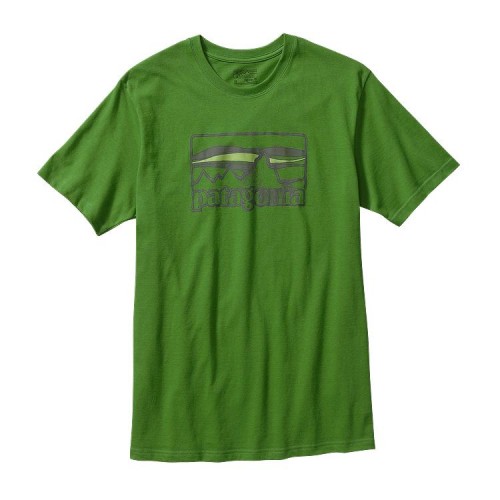 Patagonia Men's Spruced '73 Logo Cotton T-Shirt Myrtle Green
