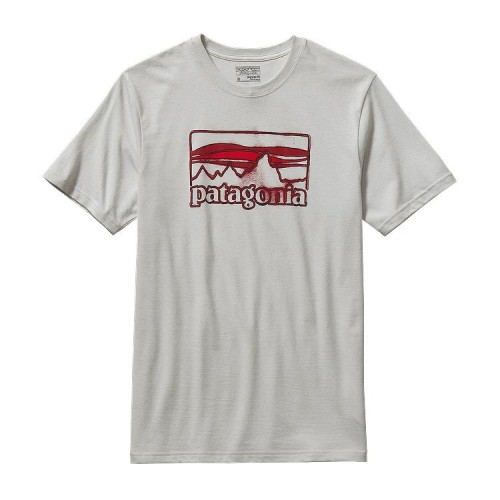 Patagonia Men's Spruced '73 Logo Cotton T-Shirt Tailored Grey