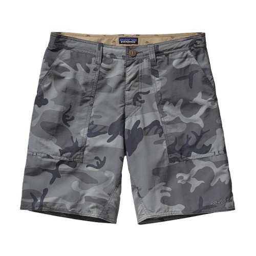 Patagonia Men's Wavefarer Stand Up Shorts Forest Camo: Forge Grey