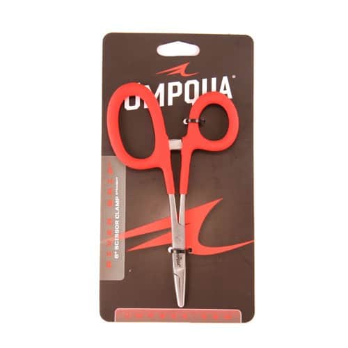 Umpqua River Grip 6" Scissor Clamp - Straight Red