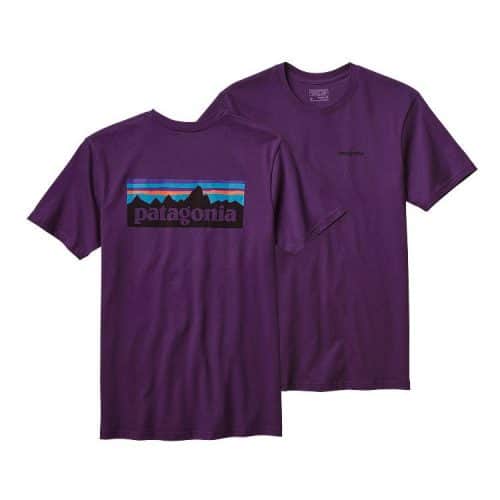 Patagonia Men's P-6 Logo Cotton T-Shirt Panther Purple