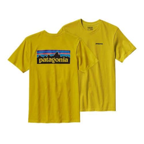 Patagonia Men's P-6 Logo Cotton T-Shirt Yosemite Yellow