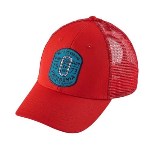 Patagonia Ironmongers Badge LoPro Trucker Hat French Red