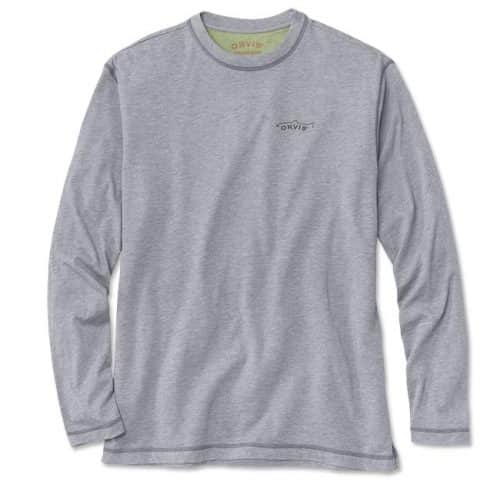 Orvis Men's drirelease Long-Sleeved Casting T-Shirt Heathered Gray