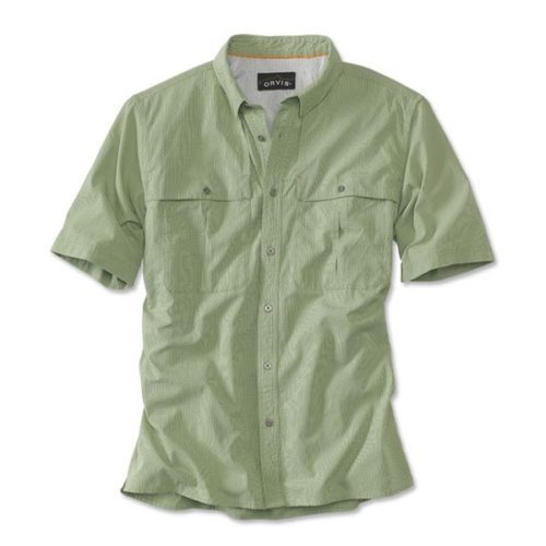 Orvis Men's Short-Sleeved Open-Air Caster Shirt Moss