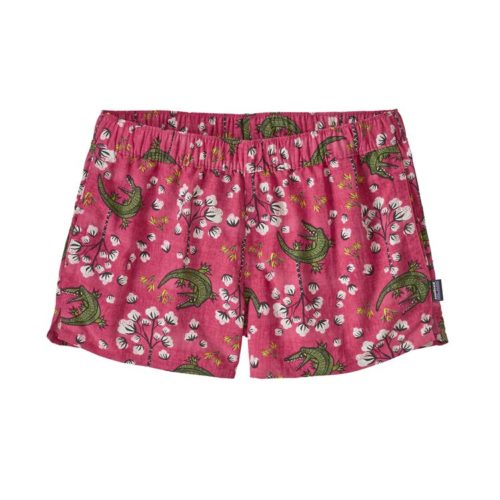 Patagonia Women's Barely Baggies Shorts - 2 1/2 Cottonball Gators: Ultra Pink