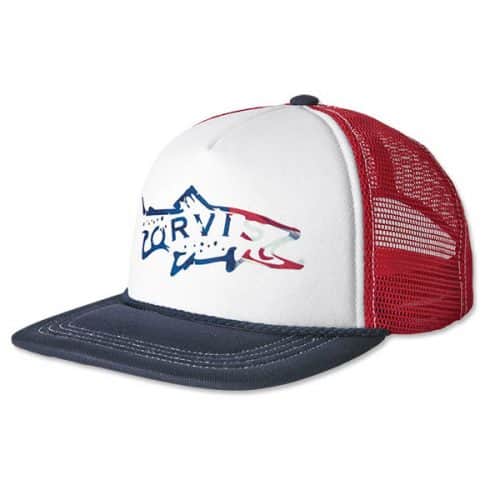 Orvis Stars and Stripes Hook Jaw Trucker Hat