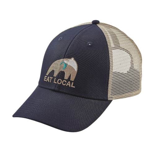 Patagonia Eat Local Upstream LoPro Trucker Hat Navy Blue