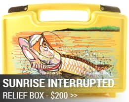 Jorge Martinez Hurricane Relief Fly Box Tarpon Sunrise Interrupted CTA