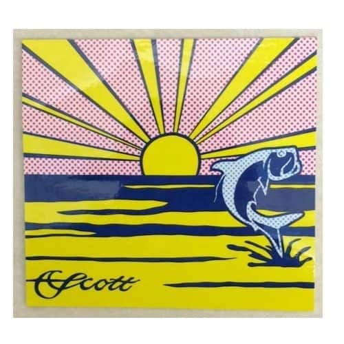 Scott Rising Sun/Jumping Tarpon Decal