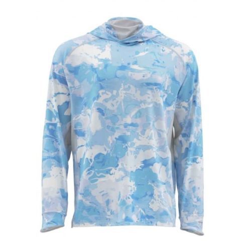 Simms Solarflex Armor Shirt Cloud Camo Blue