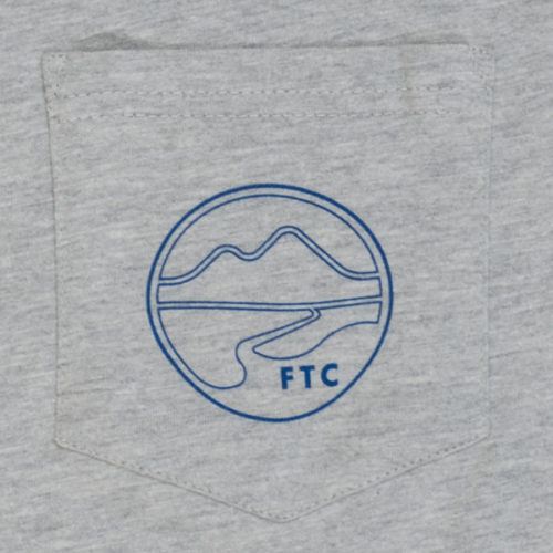 Flood Tide Co Rolling Tarpon T-Shirt Gray Front