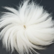 Arctic Fox Tail Hair - White