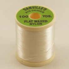 Danville 210 Denier Flat Waxed Nylon - White