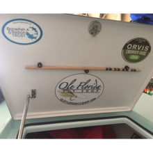 Ole Florida Lg Oval Sticker inside Boat Hatch