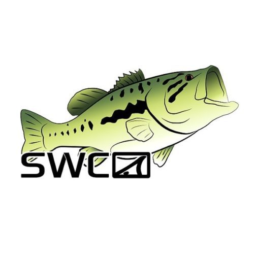Skinny Water Culture Mirror Largemouth Bass Decal