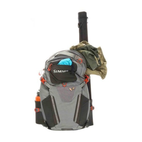 Simms Freestone Fishing Backpack Packed with gear