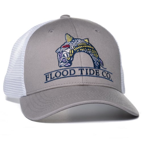Flood Tide Co Jumping Tarpon Trucker Hat Gray