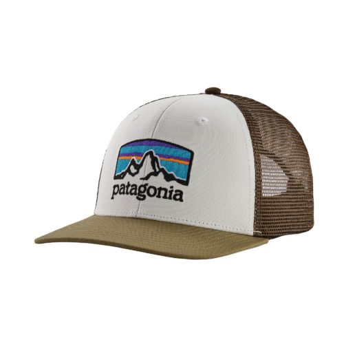 Patagonia Fitz Roy Horizons Trucker Hat White w/ Sage Khaki