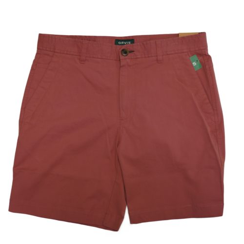 Orvis Standstone Chino Shorts Weather Red