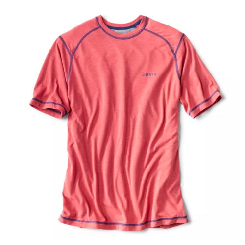 Orvis DriRelease Short Sleeve Crew Faded Red