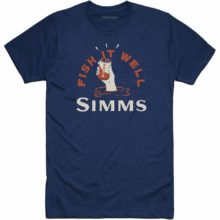 Simms Cheers Fish It Well T-Shirt Navy Heather