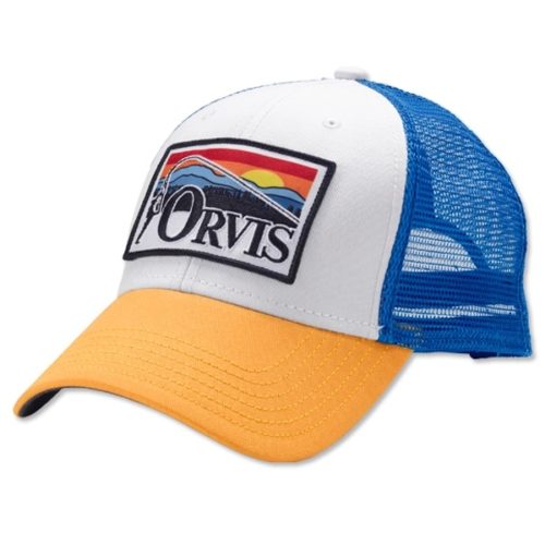 Orvis Bent Rod Low Profile Trucker Hat White