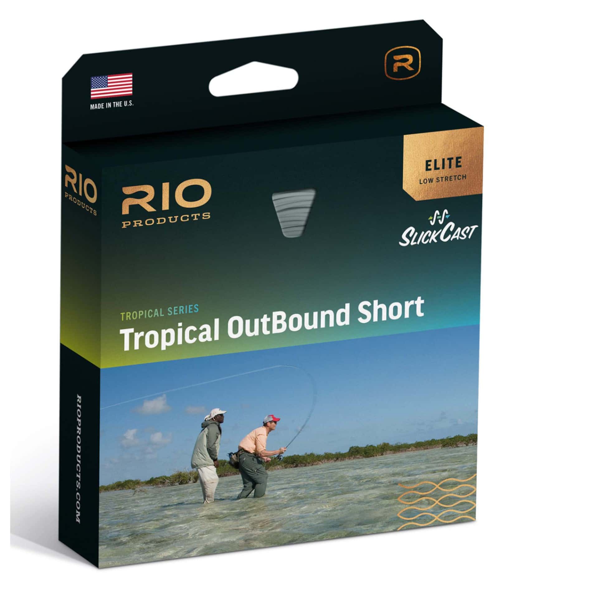 Tropical OutBound Short Saltwater Floating Fly Line WF6F 7F 8F 9F 10F Moss/Ivory 