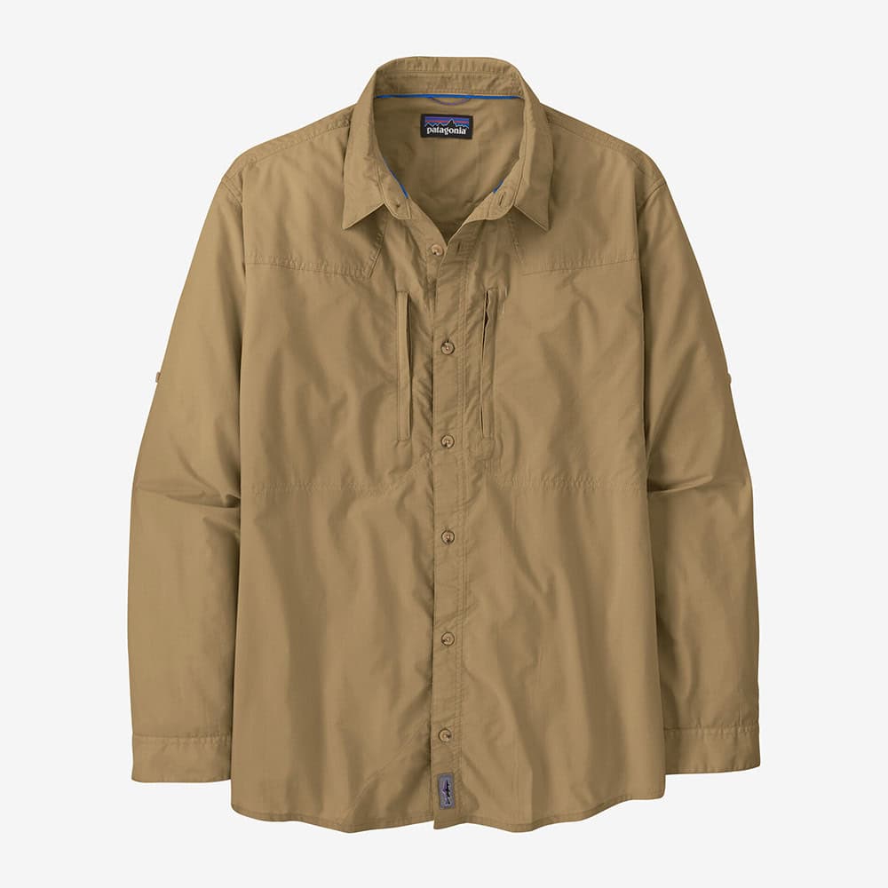 Patagonia Men’s Long-Sleeved Sun Stretch Shirt Classic Tan