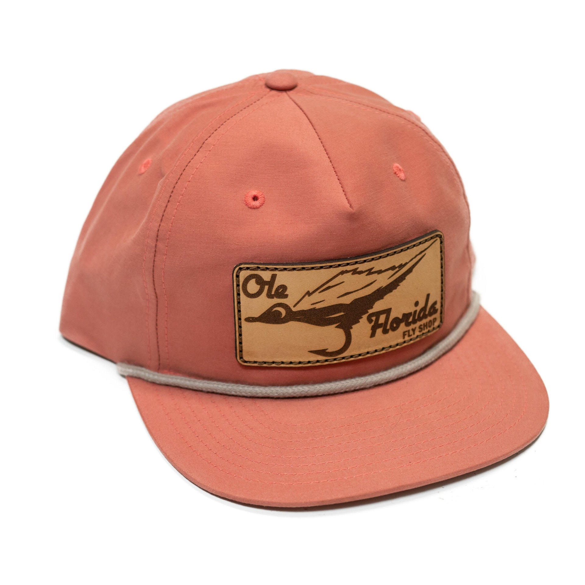 OFFS Eat Me Leather Patch Hat Salmon