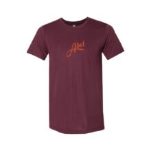 Abel Logo TShirt Maroon