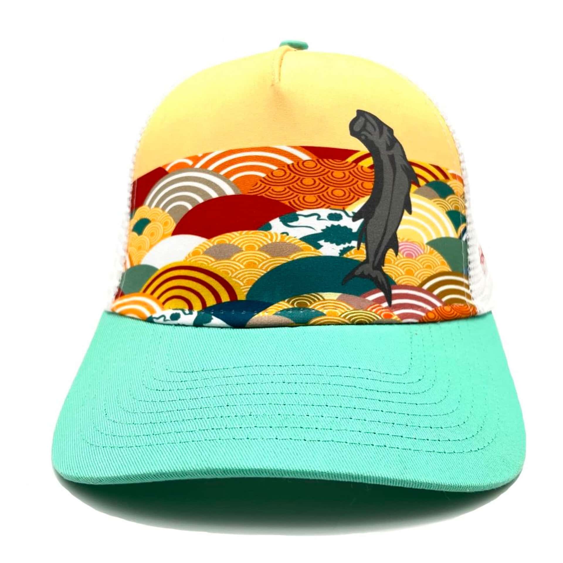 Scott Tarpon Jumping In Colorful Waves
