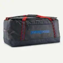 Patagonia Black Hole Duffel 100L Smolder Blue w Amanita Red