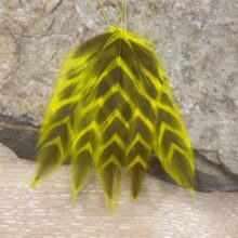 Galloup’s Fish Feathers – Arrowhead - Yellow/Olive