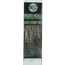 Metz Hackle Crab/Shrimp Pack - Grizzly