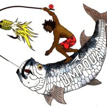 Umpqua Tarpon Surfer Sticker